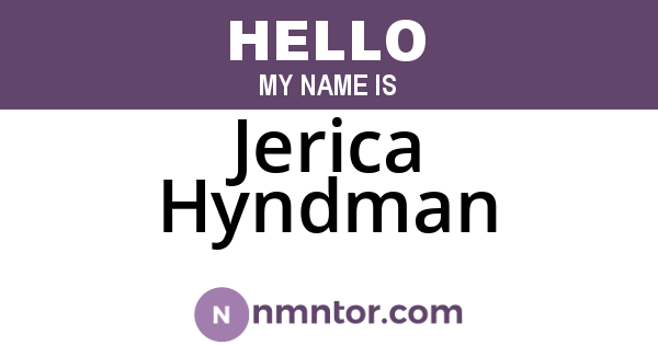 Jerica Hyndman