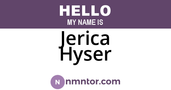 Jerica Hyser