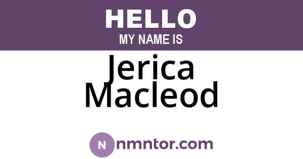 Jerica Macleod