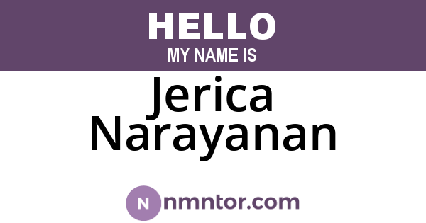 Jerica Narayanan