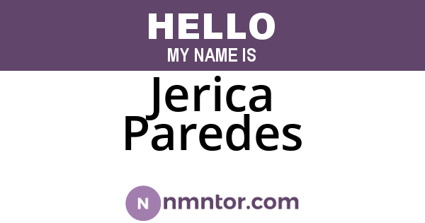 Jerica Paredes
