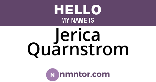 Jerica Quarnstrom