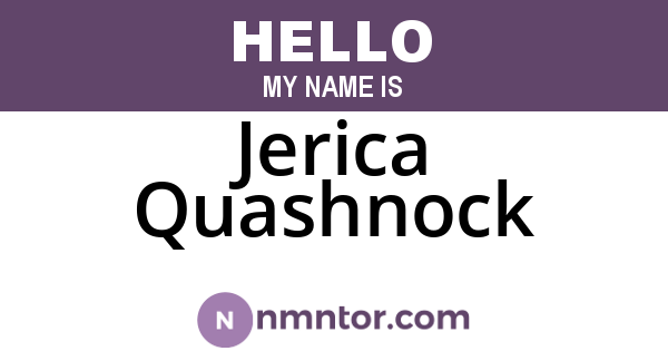 Jerica Quashnock