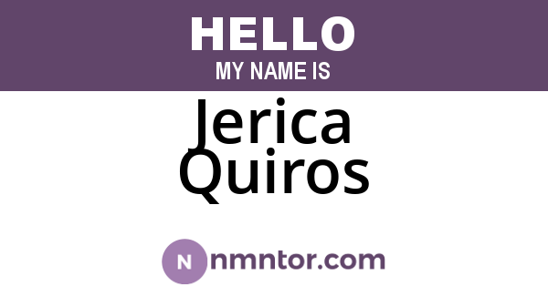 Jerica Quiros
