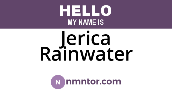 Jerica Rainwater