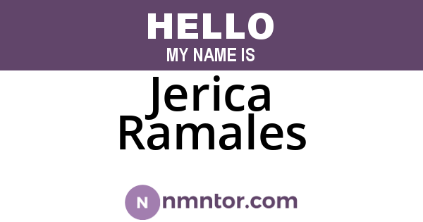 Jerica Ramales