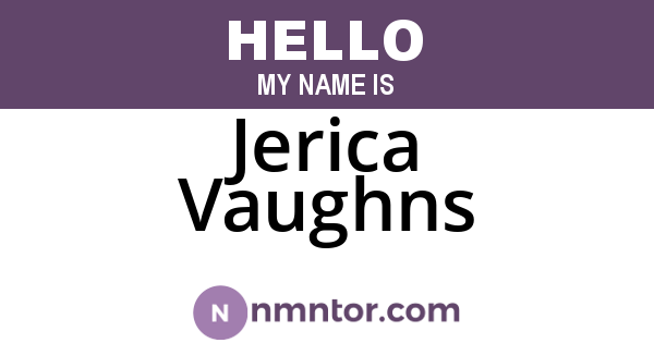 Jerica Vaughns