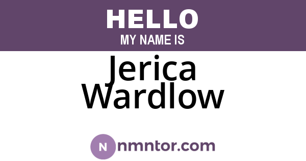 Jerica Wardlow