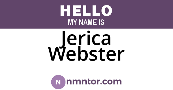 Jerica Webster
