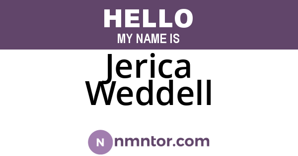 Jerica Weddell
