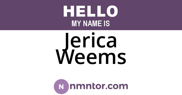 Jerica Weems