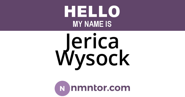 Jerica Wysock