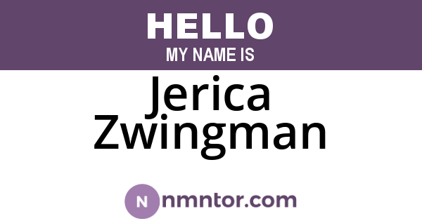 Jerica Zwingman