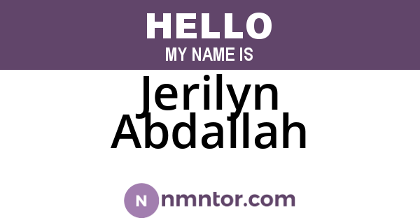 Jerilyn Abdallah