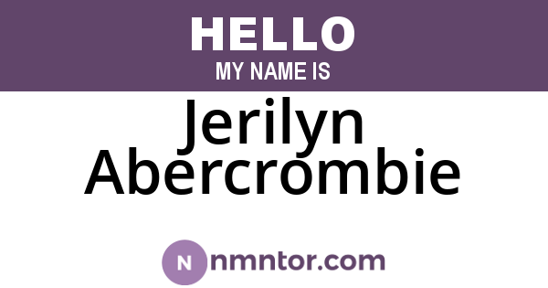 Jerilyn Abercrombie