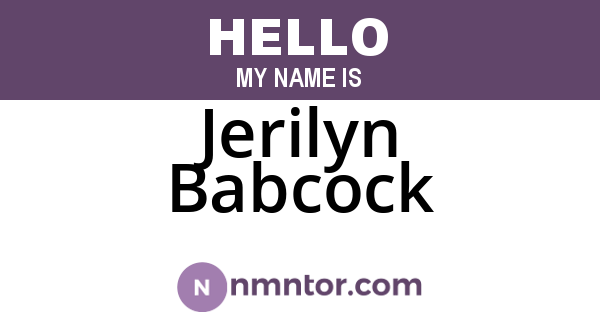 Jerilyn Babcock