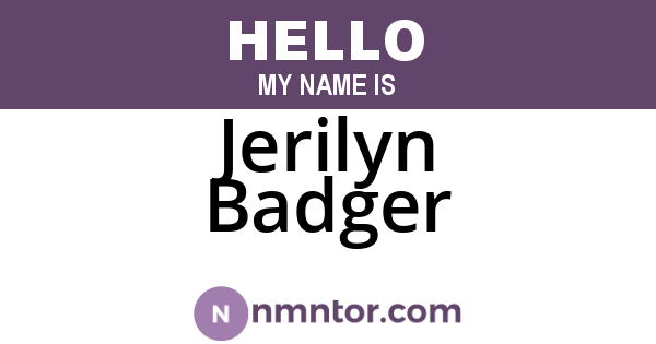 Jerilyn Badger
