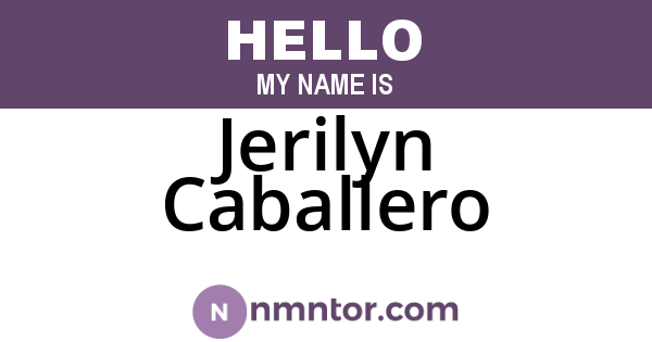 Jerilyn Caballero