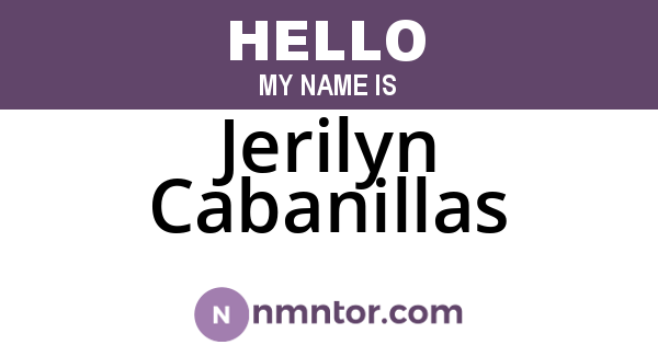 Jerilyn Cabanillas