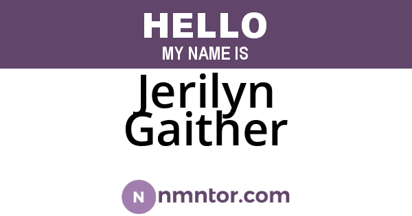 Jerilyn Gaither