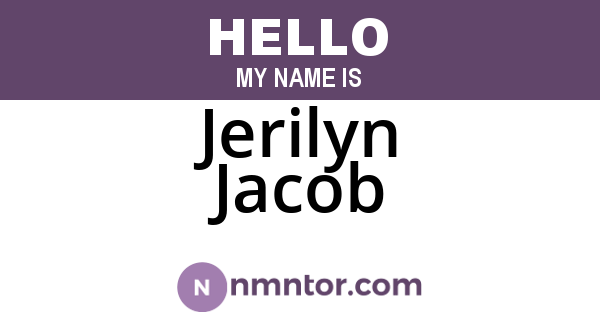 Jerilyn Jacob