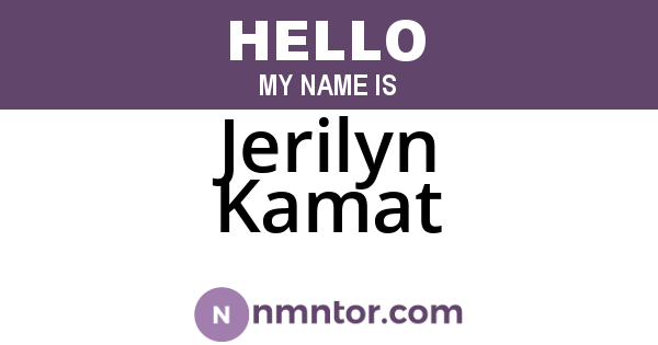 Jerilyn Kamat