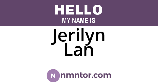 Jerilyn Lan