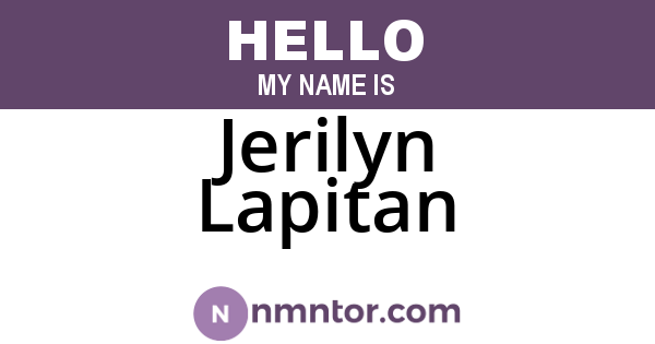 Jerilyn Lapitan