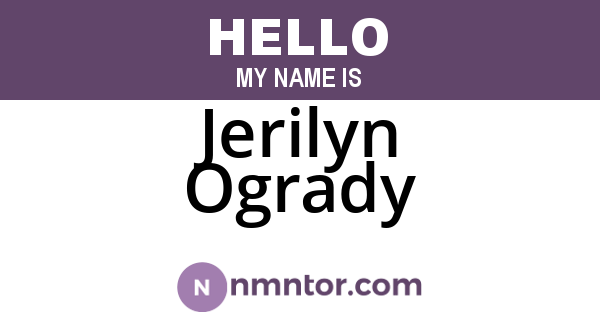 Jerilyn Ogrady
