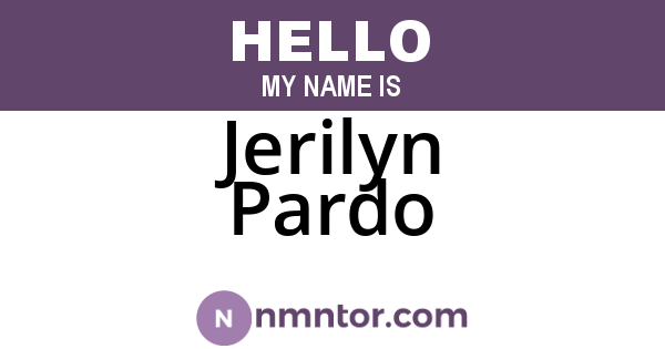 Jerilyn Pardo