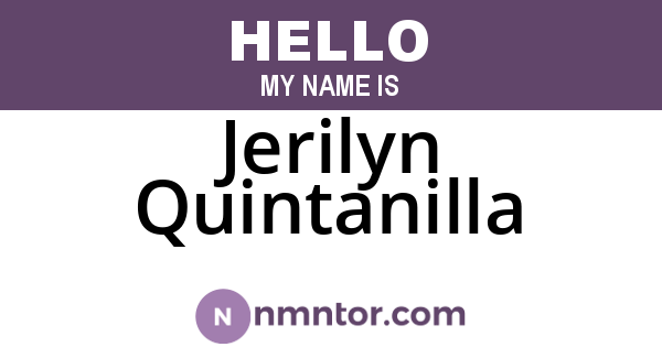 Jerilyn Quintanilla