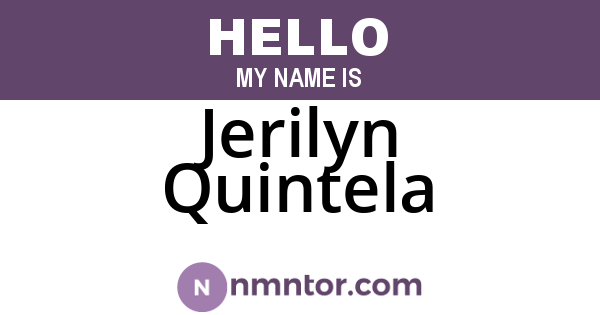 Jerilyn Quintela