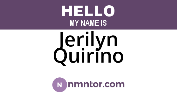 Jerilyn Quirino