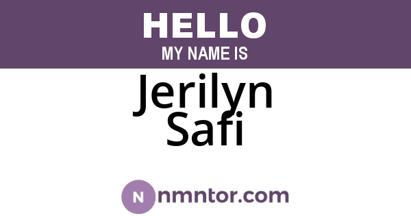 Jerilyn Safi