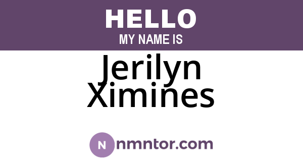 Jerilyn Ximines