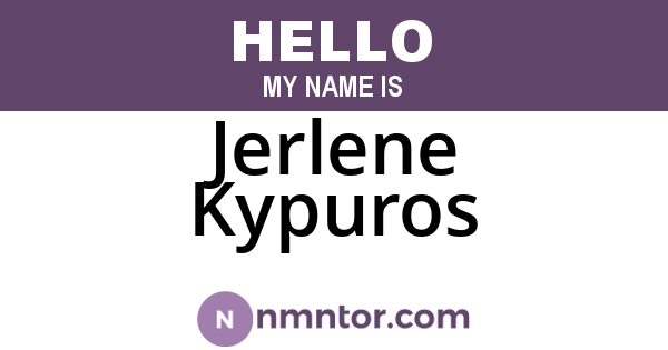 Jerlene Kypuros