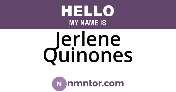 Jerlene Quinones