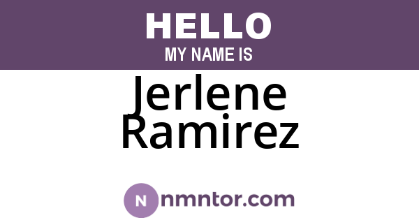 Jerlene Ramirez