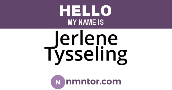 Jerlene Tysseling