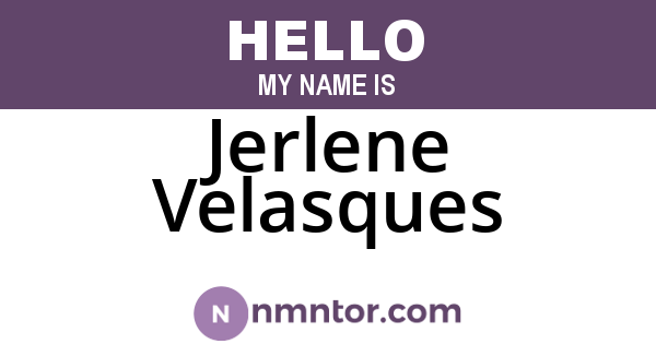 Jerlene Velasques