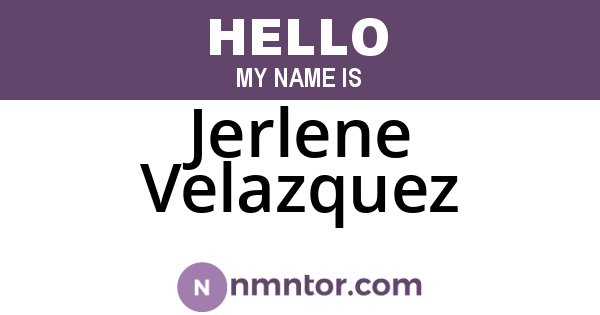 Jerlene Velazquez