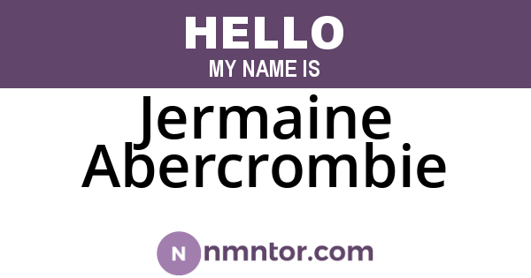 Jermaine Abercrombie
