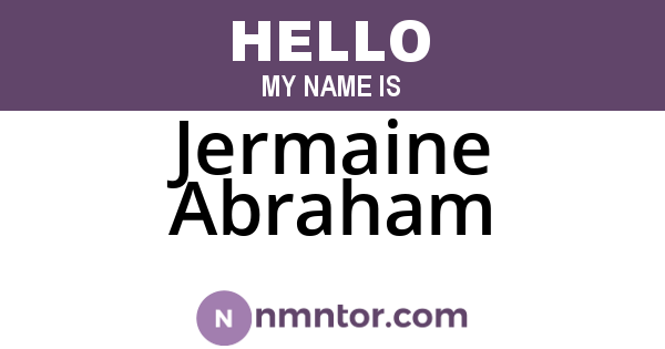 Jermaine Abraham