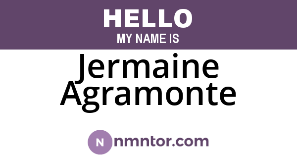 Jermaine Agramonte