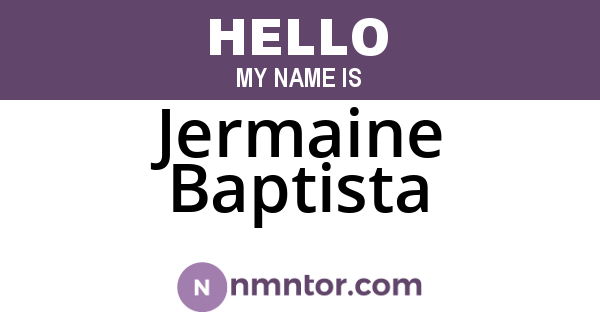 Jermaine Baptista