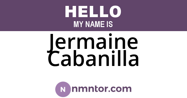 Jermaine Cabanilla