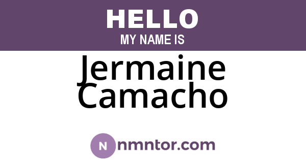 Jermaine Camacho
