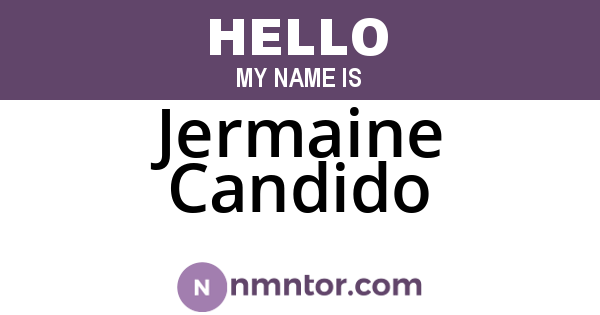 Jermaine Candido