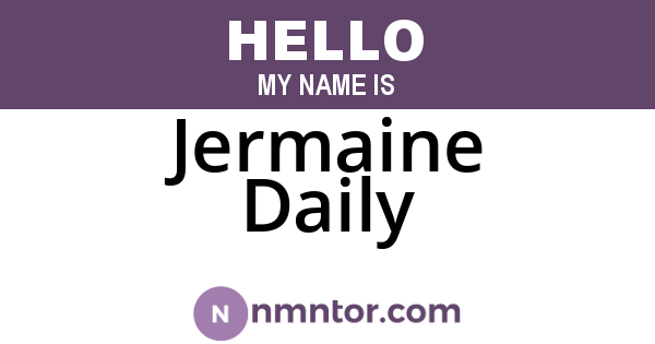 Jermaine Daily