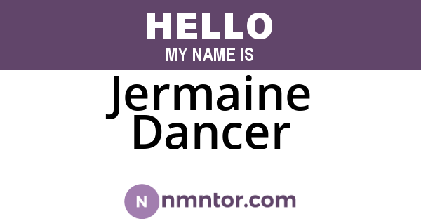 Jermaine Dancer